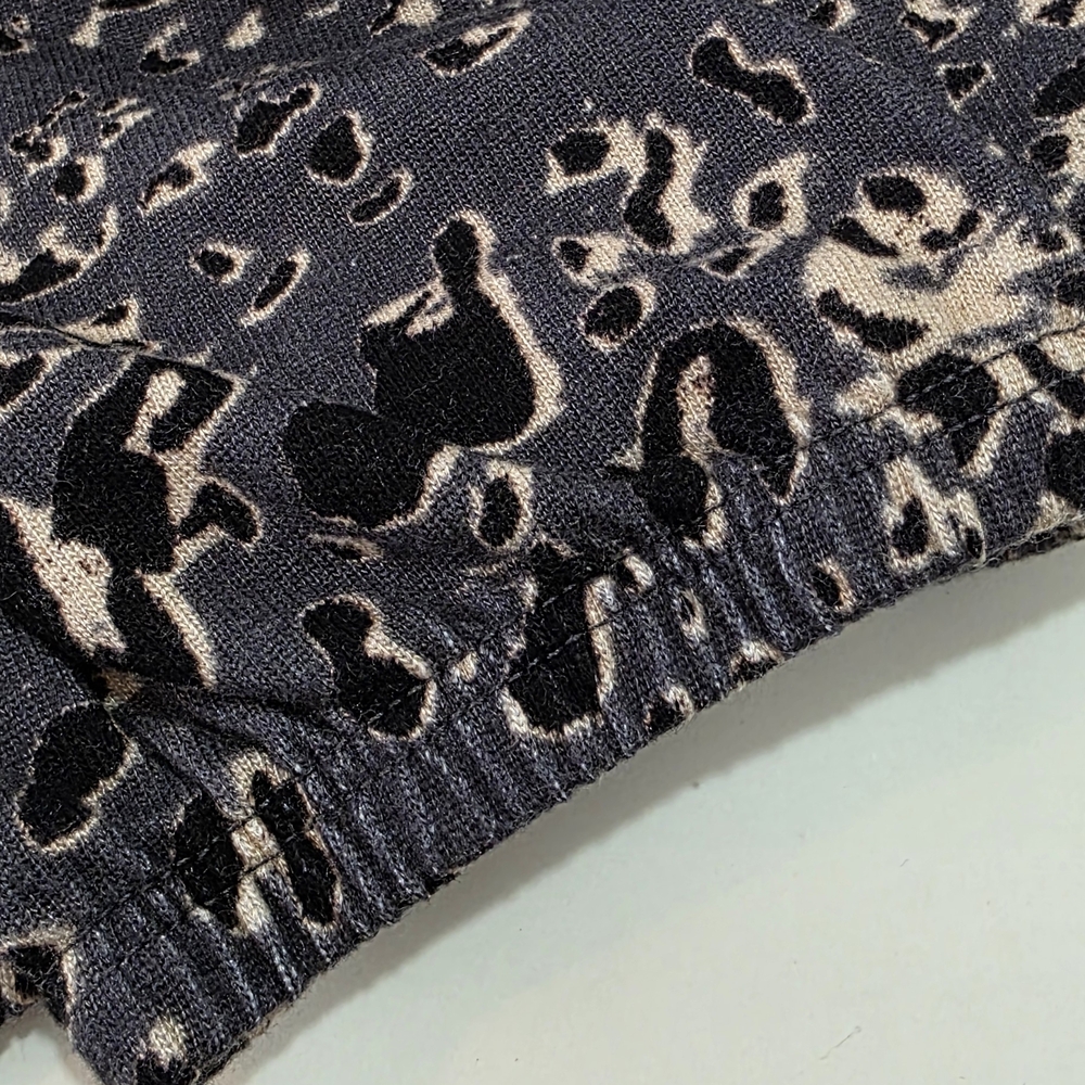SUNDRY x Anthro Leopard Print Jogger Sweatpants Grey Charcoal Size 1 (Small) - Picture 9 of 11